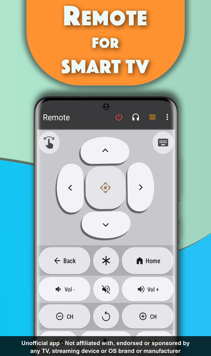 Remote for Smart TV — main remote