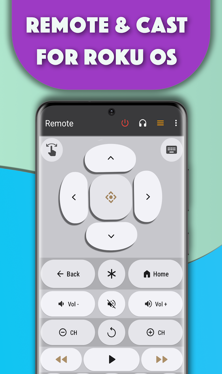 Remote for Roku TV — main remote