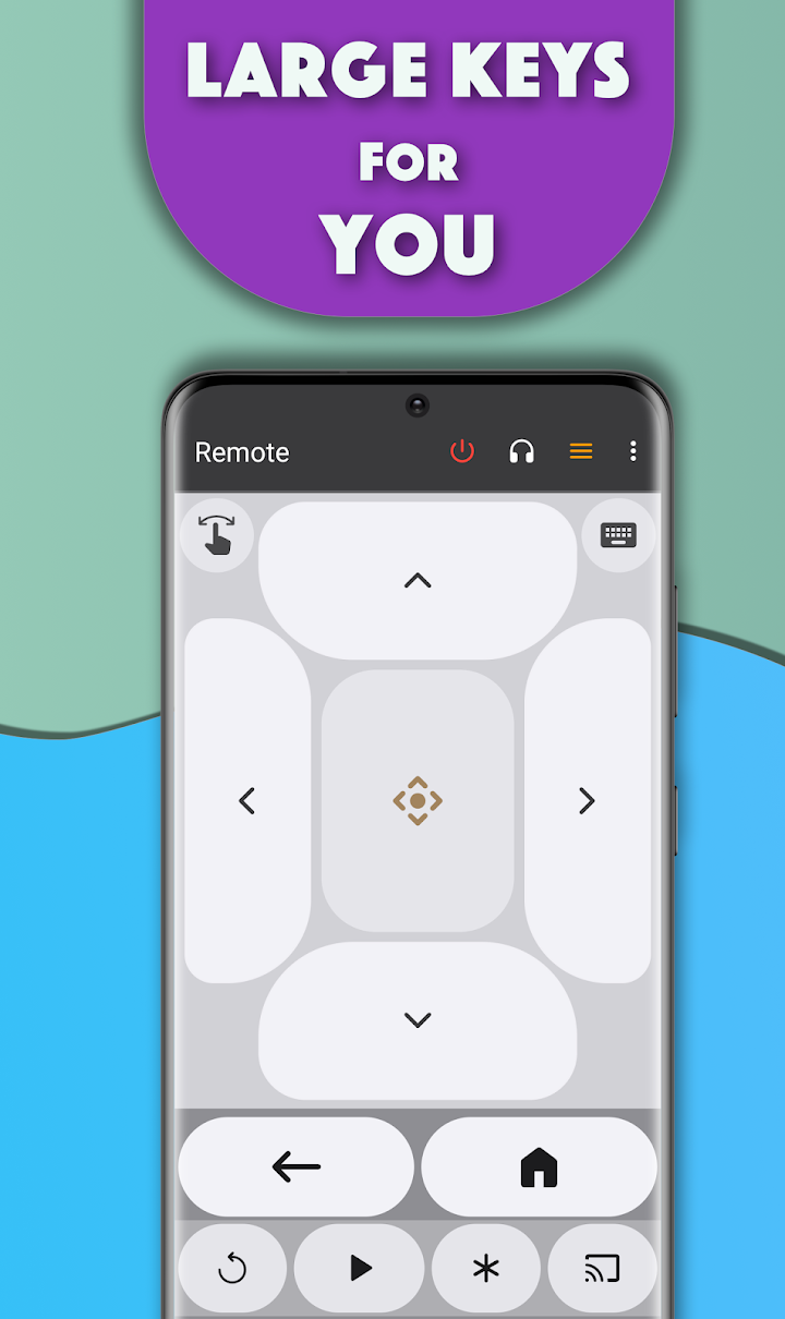 Remote for Roku TV — casting and private listening